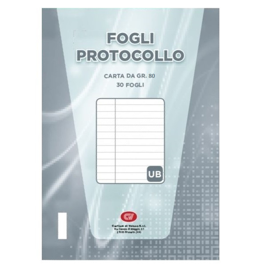 Alevar CF. 30 FOGLI PROTOCOLLO A4 80GR. RIGO USO BOLLO