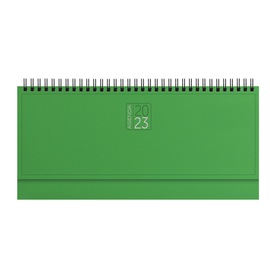 Alevar AGENDA PLANNING DA TAVOLO 128 PAG. 30X14 VERDE LIME