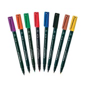 CF. 10 STAEDTLER LUMOCOLOR 317 BLACK punta M