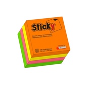 CUBO STICKY NEON 4COL. 75x75 400fg