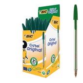 BIC CONF. 50PZ CRISTAL PUNTA MEDIA VERDE