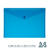 CF. 5 BUSTE C/BOTTONE A4 BLUE