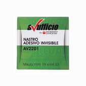 NASTRO ADESIVO mm19x33mt INVISIBILE AV UFFICIO