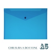 CF. 5 BUSTE C/BOTTONE A5 BLUE