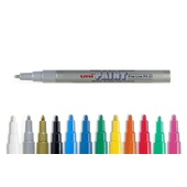 CF. 12 UNI PAINT MARKER PX21 ARGENTO
