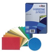 CONF.100 COPERTINE EFF.PELLE A4 230gr BK