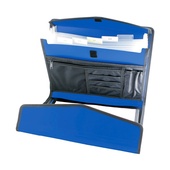 CARTELLA P/BLOCCO-VELCRO A4 METAL BLUE