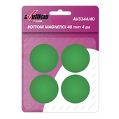 BLISTER 4 MAGNETI Ø40mm VERDE