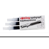 ROTRING CF. 3 CARTUCCE RAPIDOGRAPH NERO S0194640