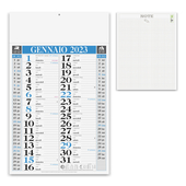 CALENDARIO OLANDESE 12FOGLI 29X47 BLU/NERO