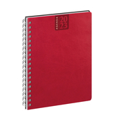 AGENDA SETTIMANALE SPIRALATA 128 PAG. 17X24 ROSSO