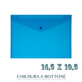 CF. 5 BUSTE C/BOTTONE f.to 14.5x10.5 BLUE