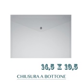 CF. 5 BUSTE C/BOTTONE f.to 14.5X10.5 BIANCO