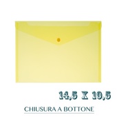 CF. 5 BUSTE C/BOTTONE f.to 14.5X10.5 GIALLO