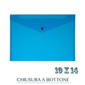 CF. 5 BUSTE C/BOTTONE f.to 19x14 BLUE