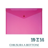 CF. 5 BUSTE C/BOTTONE f.to 19X14 ROSSO