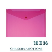 CF. 5 BUSTE C/BOTTONE f.to 19X14 ROSSO