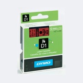 CF. 5 PZ. DYMO 45017 NASTRO IN CARTUCCIA BK/RD S0720570