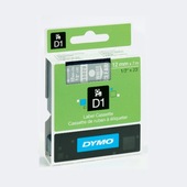 CF. 5 PZ. DYMO 45020 NASTRO IN CARTUCCIA WH/CLEAR S0720600