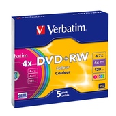 CF. 5 43297 DVD+RW COLOUR 4.7GB 4X 120min.SLIM